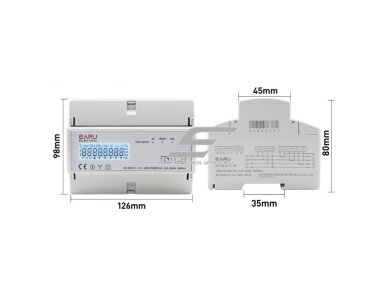 Modulinis | išmanus | skaitmeninis | elektros energijos skaitiklis su 3 srovės transformatoriais CT 120A | 3F | 230/380V | DIN | saulės baterijoms | su belaidžiu Zigbee3.0 valdymo moduliu 5 Modulinis | išmanus | skaitmeninis | elektros energijos skaitiklis su 3 srovės transformatoriais CT 120A | 3F | 230/380V | DIN | saulės baterijoms | su belaidžiu Zigbee3.0 valdymo moduliu 5