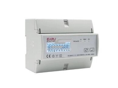 Modulinis | išmanus | skaitmeninis | elektros energijos skaitiklis su 3 srovės transformatoriais CT 120A | 3F | 230/380V | DIN | saulės baterijoms | Tuya Wi-Fi 1