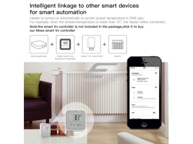 Išmanus | belaidis šviesos | temperatūros ir drėgmes matuoklis | jutiklis | 0-999lux | 0-50°C | 0-99RH% | 66x66x11mm | baltas | Wi-Fi | ZigBee | Smart Life | TUYA | MOES 4 Išmanus | belaidis šviesos | temperatūros ir drėgmes matuoklis | jutiklis | 0-999lux | 0-50°C | 0-99RH% | 66x66x11mm | baltas | Wi-Fi | ZigBee | Smart Life | TUYA | MOES 4