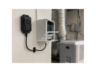 Išmanus temperatūros ir drėgmės jutiklis | 0-100%RH | -40-+85°C | su 50cm kabeliu | juodas | SONOFF | THS01 | 6920075777802 1
