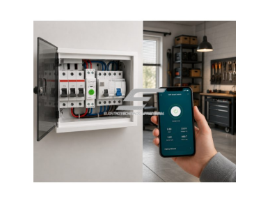 Išmanus WiFi automatinis jungiklis su energijos matavimu | 1P | 50A | Tuya Smart APP | DIN montavimas 2 Išmanus WiFi automatinis jungiklis su energijos matavimu | 1P | 50A | Tuya Smart APP | DIN montavimas 2