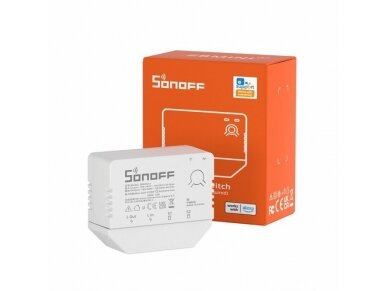 Išmanus nuotolinis jungiklis | 1 kanalo | 6A | 100-240V | Wi-Fi | Zigbee | SONOFF | ZBMINI-L | 6920075777321