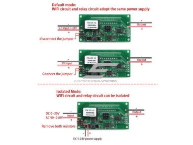 Išmani žemos įtampos relė | 10A | 240W | 5-24VDC | 50x20x20mm | Wi-Fi | SONOFF | SV | 6920075759556 1