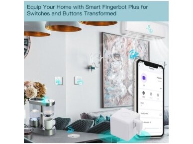 Išmanus | belaidis jungiklis | namų robotas | FINGERBOT | Bluetooth | Smart Life | TUYA | MOES 3