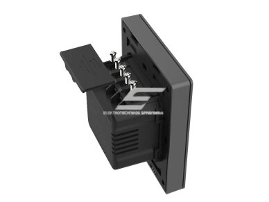 Išmanus | nuotolinis sieninis jungiklis | 2 klavišų | 2x5A | 2200W | 100-240VAC | juodas | Wi-Fi | SONOFF | M5-2C-80 | 6920075777079 1