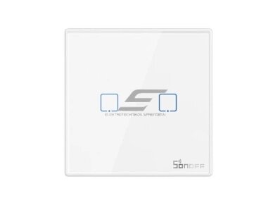 Išmanus | belaidis | nuotolinis liečiamas sieninis jungiklis | 2 kanalų | baltas | Wi-Fi | SONOFF | T2EU2C-RF | 6920075776263 Išmanus | belaidis | nuotolinis liečiamas sieninis jungiklis | 2 kanalų | baltas | Wi-Fi | SONOFF | T2EU2C-RF | 6920075776263
