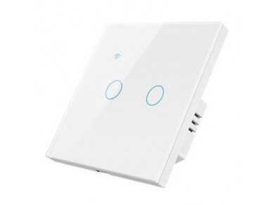 Išmanus | nuotolinis/liečiamas jungiklis | 2 kanalų | 230V | 2x200W | baltas | ZigBee | Tuya | NOUS-LZ2 1 Išmanus | nuotolinis/liečiamas jungiklis | 2 kanalų | 230V | 2x200W | baltas | ZigBee | Tuya | NOUS-LZ2 1