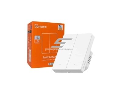Išmanus | nuotolinis sieninis jungiklis 2 klavišų | potinkinis | 10A | 100-240VAC | IP20 | baltas | SONOFF | ZBM5-2C-80W | 6920075743043