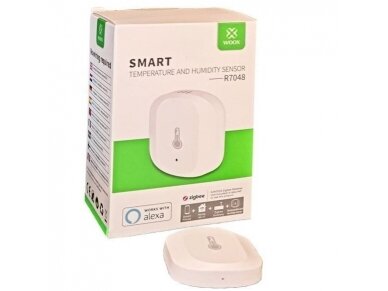Išmanus | belaidis temperatūros ir drėgmės jutiklis su monitoringo funkcija | Wi-Fi | ZigBee | TUYA | WOOX | R7048 | 8435606701266 1
