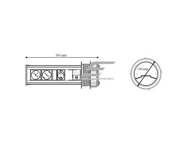 Modulinis kištukinių lizdų | jungčių blokas | kolona | montuojamas ant paviršiaus | 16 mod. | 565x100mm | pilkas | ESP04-16-01 2 Modulinis kištukinių lizdų | jungčių blokas | kolona | montuojamas ant paviršiaus | 16 mod. | 565x100mm | pilkas | ESP04-16-01 2
