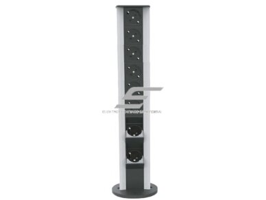 Modulinis kištukinių lizdų | jungčių blokas | kolona | montuojamas ant paviršiaus | 16 mod. | 565x100mm | pilkas | ESP04-16-01