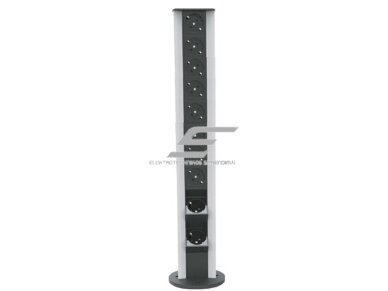 Modulinis kištukinių lizdų | jungčių blokas | kolona | montuojamas ant paviršiaus | 20 mod. | 665x100mm | pilkas | ESP04-20-01