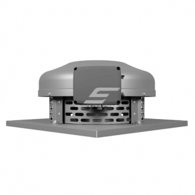 Centrbēdzes jumta ventilators | ventilācijas sistēmām | 179x370x370mm | IP54 | pelēks | cinkots tērauds | ISV192 2 Centrbēdzes jumta ventilators | ventilācijas sistēmām | 179x370x370mm | IP54 | pelēks | cinkots tērauds | ISV192 2