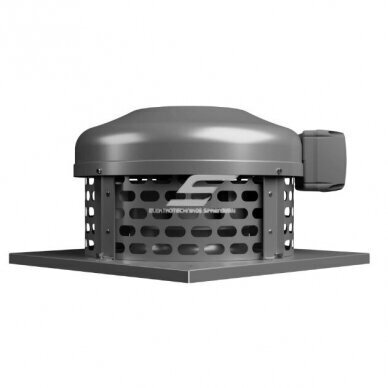 Centrifugal roof fan | for ventilation systems | 220x370x370mm | IP54 | grey | galvanized steel | ISV250 1 Centrifugal roof fan | for ventilation systems | 220x370x370mm | IP54 | grey | galvanized steel | ISV250 1