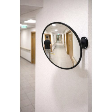 Izliekts drošības spogulis | 30 cm | aklajām zonām | regulējams leņķis | viegls | akrila (PMMA) | lietošanai iekštelpās 2 Izliekts drošības spogulis | 30 cm | aklajām zonām | regulējams leņķis | viegls | akrila (PMMA) | lietošanai iekštelpās 2
