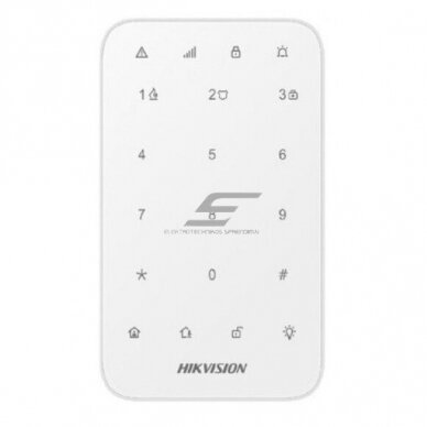 Viedā | Bezvadu tastatūra | drošības sistēmu vadībai | Balta | Hikvision DS-PK1-E-WE AX PRO Viedā | Bezvadu tastatūra | drošības sistēmu vadībai | Balta | Hikvision DS-PK1-E-WE AX PRO