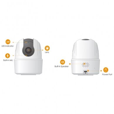 Умная | IP-камера видеонаблюдения 5MP | PT | Wi-Fi | IPC-K2ECP-5H2W IMOU 3 Умная | IP-камера видеонаблюдения 5MP | PT | Wi-Fi | IPC-K2ECP-5H2W IMOU 3