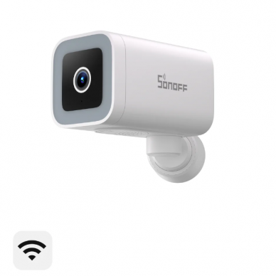 Gudrā āra drošības kamera | 180° pagriežams plata leņķa objektīvs | 2K | IP65 | Wi-Fi | Sonoff CAM-B1P Gudrā āra drošības kamera | 180° pagriežams plata leņķa objektīvs | 2K | IP65 | Wi-Fi | Sonoff CAM-B1P