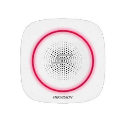 Inteligentna | bezprzewodowa wewnętrzna syrena | czerwony | Hikvision DS-PS1-I-WE AX PRO Inteligentna | bezprzewodowa wewnętrzna syrena | czerwony | Hikvision DS-PS1-I-WE AX PRO
