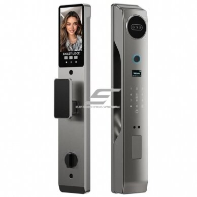 Smart door lock with facial recognition | fingerprint | IC card reader | 430x74x30mm | grey | TUYA | Wi-Fi Smart door lock with facial recognition | fingerprint | IC card reader | 430x74x30mm | grey | TUYA | Wi-Fi