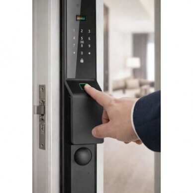 Nutikas ukselukk näo ja peopesa tuvastusega | sõrmejäljelugeja | IC-kaardi lugeja | 420x75x32mm | must | TUYA | Wi-Fi | IP66 2 Nutikas ukselukk näo ja peopesa tuvastusega | sõrmejäljelugeja | IC-kaardi lugeja | 420x75x32mm | must | TUYA | Wi-Fi | IP66 2