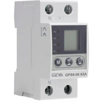 Умное цифровое реле контроля напряжения и тока | 1-32A | 230V | IP40 | Wi-Fi | Tuya 1 Умное цифровое реле контроля напряжения и тока | 1-32A | 230V | IP40 | Wi-Fi | Tuya 1