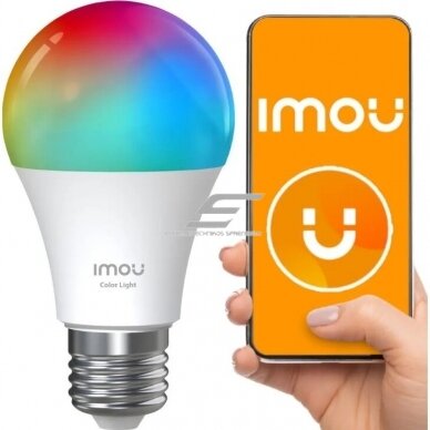 Viedā LED spuldze E27 | 9W | 806lm | RGB | 2700K-6500K | Wi-Fi | Bluetooth | CL1B-5-E27 IMOU 1
