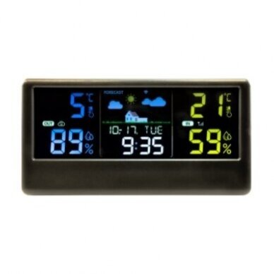 Inteligentna stacja pogodowa LED | Wyświetlacz lustrzany | 12V | 12W | IP20 | WiFi | Tuya