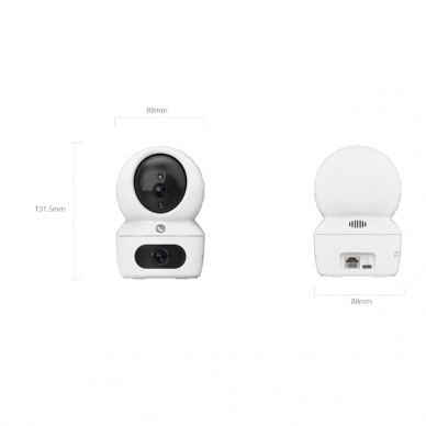 Inteligentna kamera IP do monitoringu z dwiema soczewkami | 4MP+4MP | IP20 | Wi-Fi | CS-H7C EZVIZ 5 Inteligentna kamera IP do monitoringu z dwiema soczewkami | 4MP+4MP | IP20 | Wi-Fi | CS-H7C EZVIZ 5