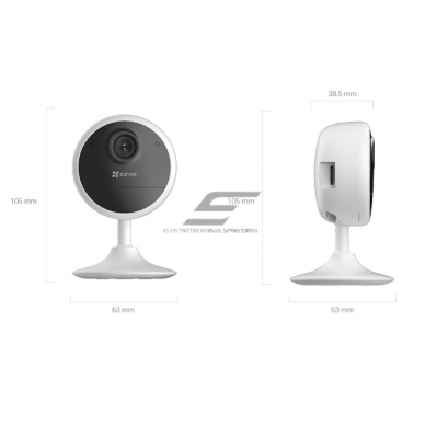 Tark | Juhtmevaba IP-jälgimiskaamera | 2MP | akuga | IP20 | Wi-Fi | CS-CB1 EZVIZ 3 Tark | Juhtmevaba IP-jälgimiskaamera | 2MP | akuga | IP20 | Wi-Fi | CS-CB1 EZVIZ 3