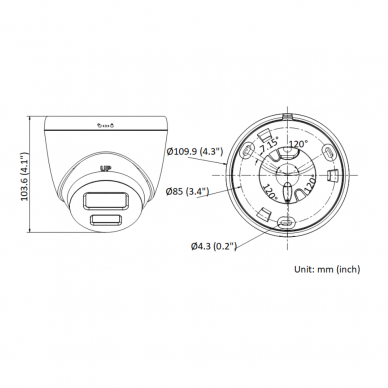Viedā | video novērošanas IP kamera 5MP | IP67 | TURRET | DS-2CD1357G0-LIU Hikvision 3 Viedā | video novērošanas IP kamera 5MP | IP67 | TURRET | DS-2CD1357G0-LIU Hikvision 3
