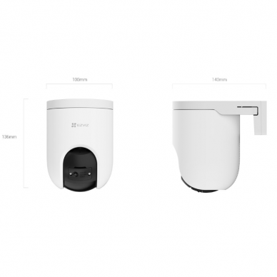 Nutikas | valve IP-kaamera | 8MP | IP65 | Wi-Fi | CS-H8C Pro 4K EZVIZ 3
