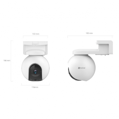 Nutikas | juhtmevaba valve IP-kaamera | päikesepaneeliga | 3MP | 4G | IP65 | CS-EB8 + CS-CMT EZVIZ 5