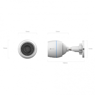Tark IP-valvekaamera | 2MP | IP67 | Wi-Fi | CS-H3C EZVIZ 3