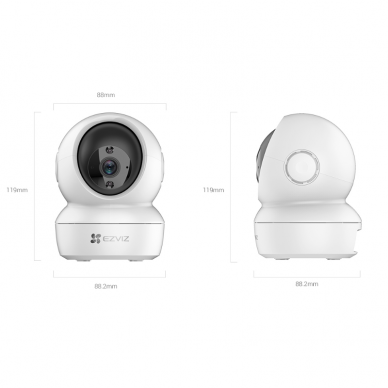 Viedā IP videonovērošanas kamera | 2MP | IP20 | Wi-Fi | CS-H6C EZVIZ 4