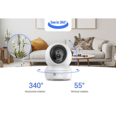 Viedā IP videonovērošanas kamera | 2MP | IP20 | Wi-Fi | CS-H6C EZVIZ 3