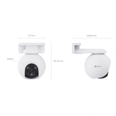 Viedā IP videonovērošanas kamera | 4MP+4MP+4MP | IP67 | Wi-Fi | CS-H80F EZVIZ 3 Viedā IP videonovērošanas kamera | 4MP+4MP+4MP | IP67 | Wi-Fi | CS-H80F EZVIZ 3