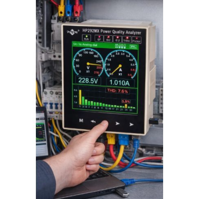 Kolmefaasiline võimsuse analüsaator | andmete salvestamisega | harmooniliste analüüs | täpsusklass 0.2 | RS485 / RJ45 / Modbus TCP 2 Kolmefaasiline võimsuse analüsaator | andmete salvestamisega | harmooniliste analüüs | täpsusklass 0.2 | RS485 / RJ45 / Modbus TCP 2