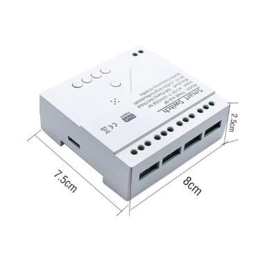 Nutikas WiFi releemoodul | 4 kanalit | 230V | Tuya Smart Life | RF puldi juhtimine | 10A | 2200W | Elektriseadmete automaatseks juhtimiseks 2 Nutikas WiFi releemoodul | 4 kanalit | 230V | Tuya Smart Life | RF puldi juhtimine | 10A | 2200W | Elektriseadmete automaatseks juhtimiseks 2