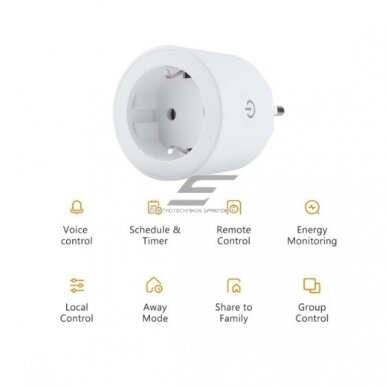 Умная | Беспроводная электрическая розетка | 10A | 230V | Белая | Wi-Fi | Bluetooth | CE1P IMOU 2
