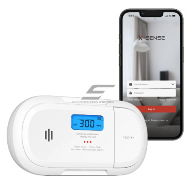Nutikas | Juhtmevaba | Digitaalne autonoomne CO süsinikmonooksiidi andur | detektor | Wi-Fi | X-Sense XC04-WX Nutikas | Juhtmevaba | Digitaalne autonoomne CO süsinikmonooksiidi andur | detektor | Wi-Fi | X-Sense XC04-WX
