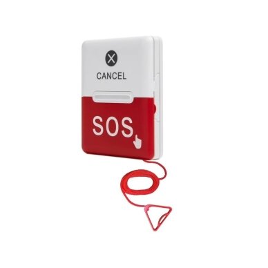 Smart | Wireless | SOS Emergency Call System | for Disabled | Button and signal receiver | 433.92MHz | red | IP55 2 Smart | Wireless | SOS Emergency Call System | for Disabled | Button and signal receiver | 433.92MHz | red | IP55 2