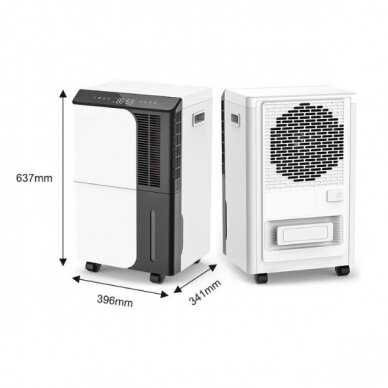 Õhukuivati | Õhupuhasti | Niiskuse kogur | 750W | 230V | 50L/24h | 290m³/h | 637x396x341mm | Valge/Must 1 Õhukuivati | Õhupuhasti | Niiskuse kogur | 750W | 230V | 50L/24h | 290m³/h | 637x396x341mm | Valge/Must 1