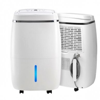 Inteligentny domowy osuszacz powietrza | pochłaniacz wilgoci | 240W | 230V | 20l/24h | 140m³/h | 595x385x290mm | biały | Wi-Fi 2 Inteligentny domowy osuszacz powietrza | pochłaniacz wilgoci | 240W | 230V | 20l/24h | 140m³/h | 595x385x290mm | biały | Wi-Fi 2