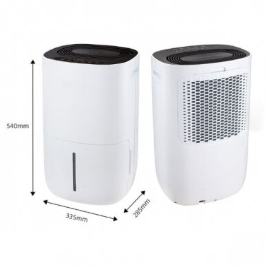 Smart Household Dehumidifier | Air Purifier | Moisture Collector with Ionizer | 255W | 230V | 20L/24h | 145m³/h | 540x335x285mm | White | Wi-Fi 3 Smart Household Dehumidifier | Air Purifier | Moisture Collector with Ionizer | 255W | 230V | 20L/24h | 145m³/h | 540x335x285mm | White | Wi-Fi 3