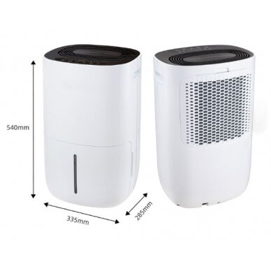 Inteligentny domowy osuszacz powietrza | Oczyszczacz powietrza | Pochłaniacz wilgoci z jonizatorem | 215W | 230V | 16L/24h | 140m³/h | 540x335x285mm | Biały | Wi-Fi 3 Inteligentny domowy osuszacz powietrza | Oczyszczacz powietrza | Pochłaniacz wilgoci z jonizatorem | 215W | 230V | 16L/24h | 140m³/h | 540x335x285mm | Biały | Wi-Fi 3