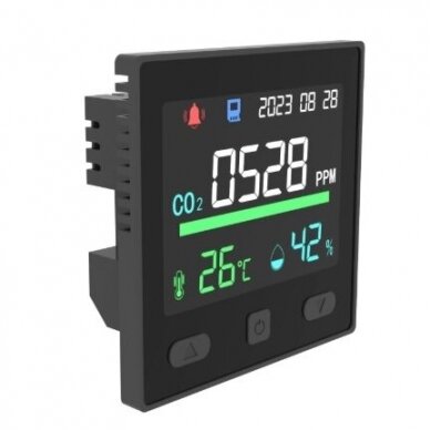 Inteligentny miernik CO2 i jakości powietrza | czujnik | 12VDC | 0-5000PPM | RS485 | IoT | Tuya 2 Inteligentny miernik CO2 i jakości powietrza | czujnik | 12VDC | 0-5000PPM | RS485 | IoT | Tuya 2