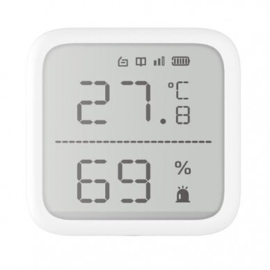 Smart | wireless air quality meter | sensor | white | Hikvision DS-PDTPH-E-WE AX PRO Smart | wireless air quality meter | sensor | white | Hikvision DS-PDTPH-E-WE AX PRO
