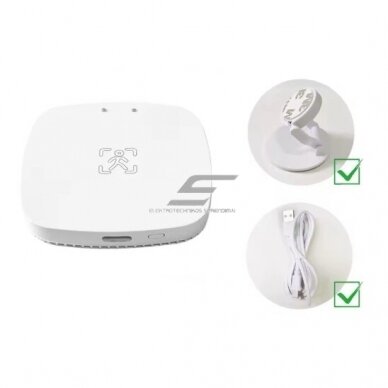 Nutikas liikumis- | kohalolekuandur | detektor | seinale paigaldatav | 5V | 120° | 9m | Tuya Zigbee 1
