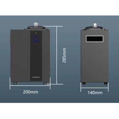 Inteligentny komercyjny dyfuzor zapachowy | 13W | 12VDC | 800ml | 4000m³ | Wi-Fi | Bluetooth | do systemów HVAC | 285x200x140mm | czarny 3 Inteligentny komercyjny dyfuzor zapachowy | 13W | 12VDC | 800ml | 4000m³ | Wi-Fi | Bluetooth | do systemów HVAC | 285x200x140mm | czarny 3